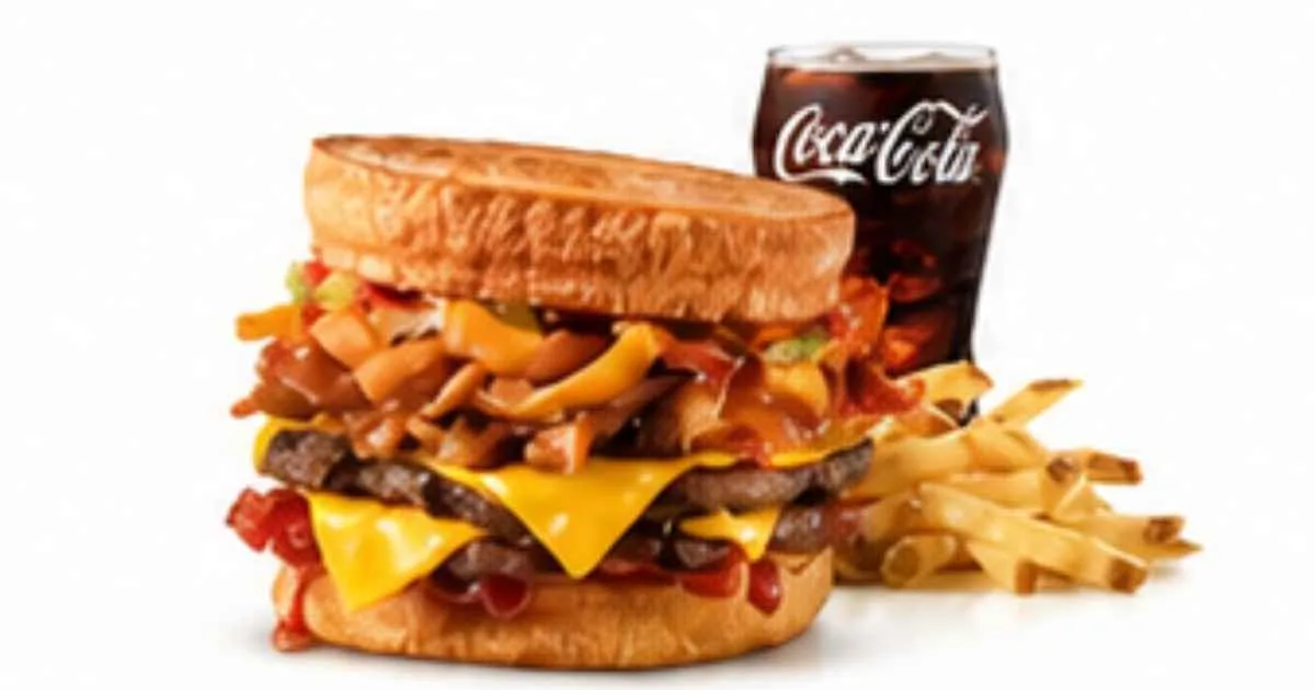 Double BBQ Pulled Pork Frisco Burger Combo