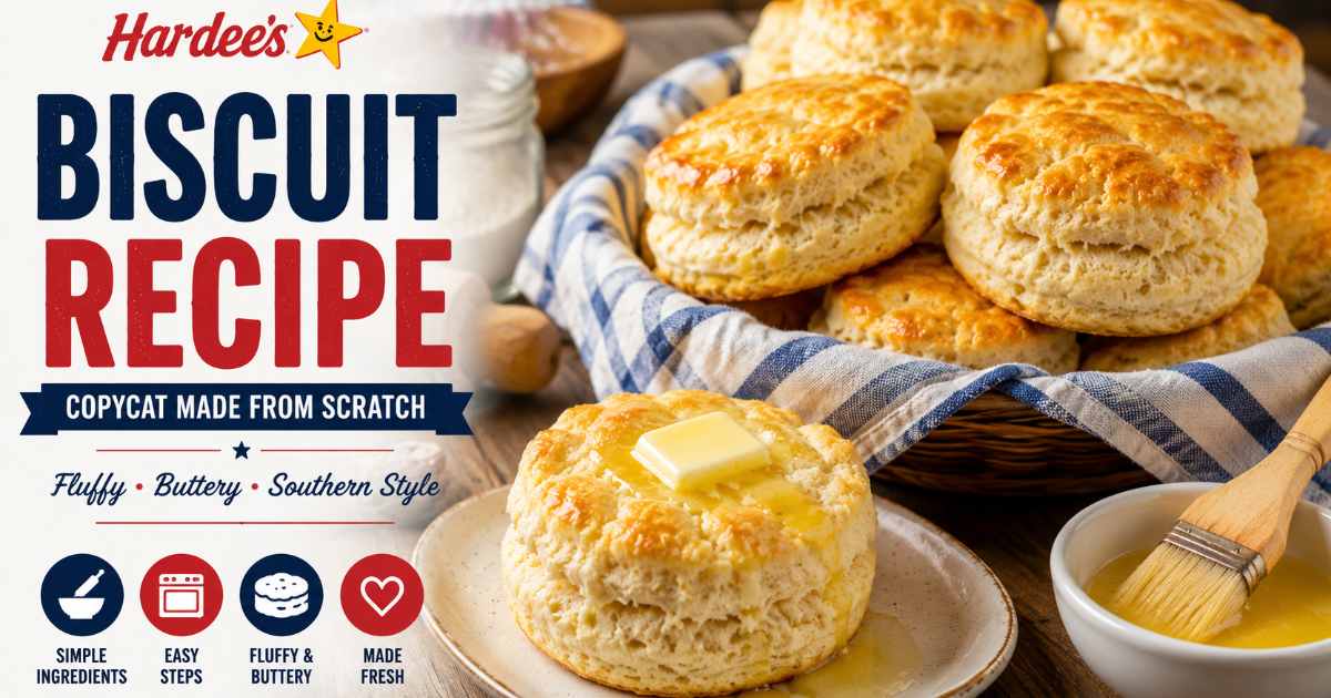Hardee's biscuit recipe copycat homemade buttermilk biscuits baked golden brown on a tray