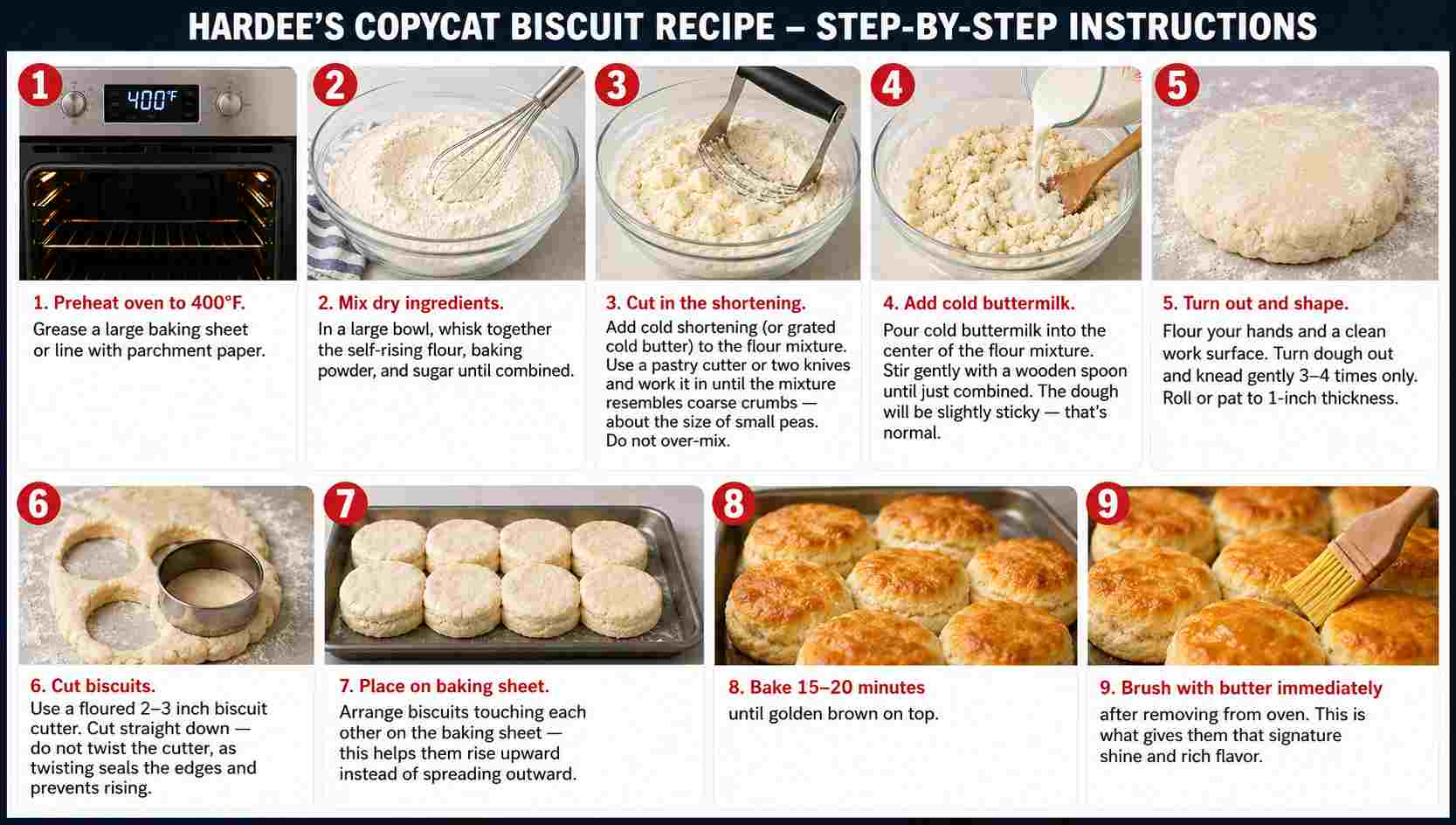 Hardee's Copycat Biscuits Recipe